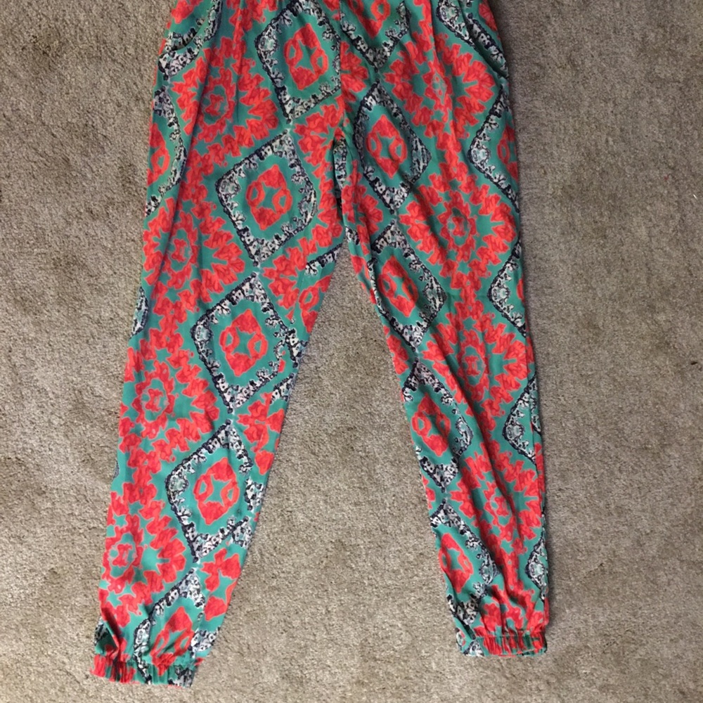Coral summer pants